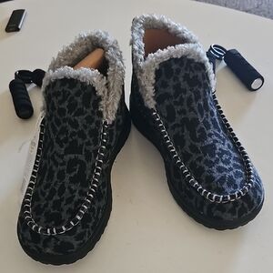Hey Dude Denny Leopard Booties